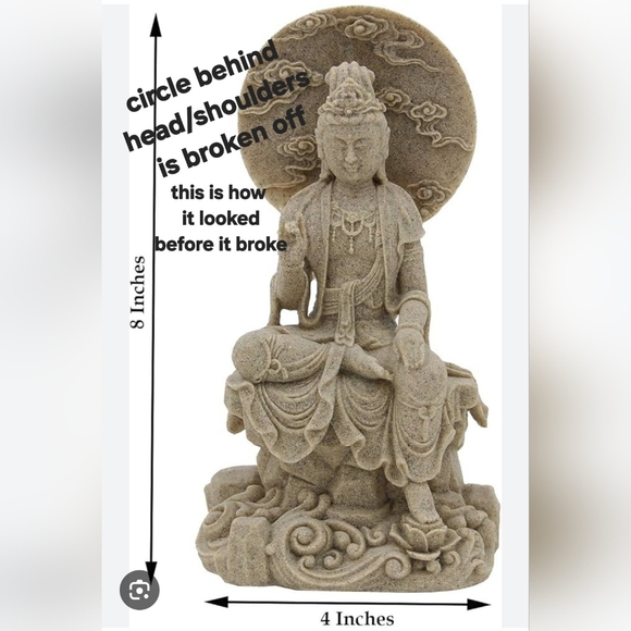 Small Thai Buddha Statue Meditation Ornament Figurine Gift Home Decor - Picture 6 of 8